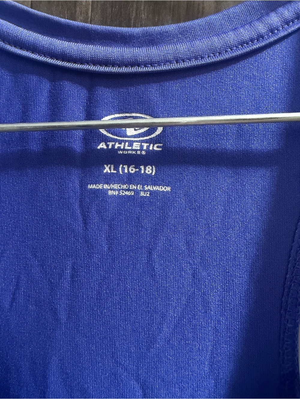 Athletic Works Blue Scoop Neck Athletic Tank - Picture 3 of 3